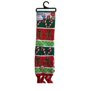Karácsonyi sál - 100 cm - LED-es, elemes, zöld