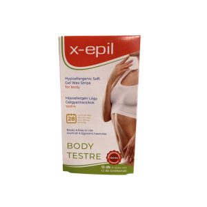 X-epil Hipoallergén Lágy Gélgyantacsíkok testre 12db
