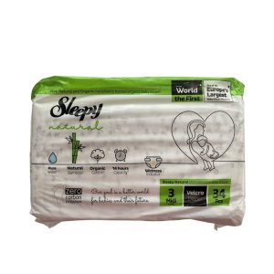 Sleepy Natural Ultra Sensitive Bambusz pelenka Midi 3 (4-9)(34db)