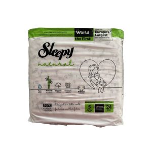 Sleepy Natural Ultra Sensitive Bambusz pelenka Junior 5 (11-18)(24db)