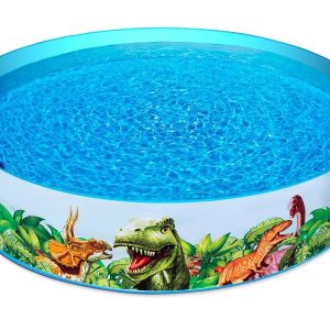 Merevfalú gyermek medence dínós 2,4m x 46cm